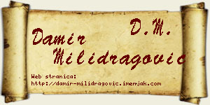 Damir Milidragović vizit kartica